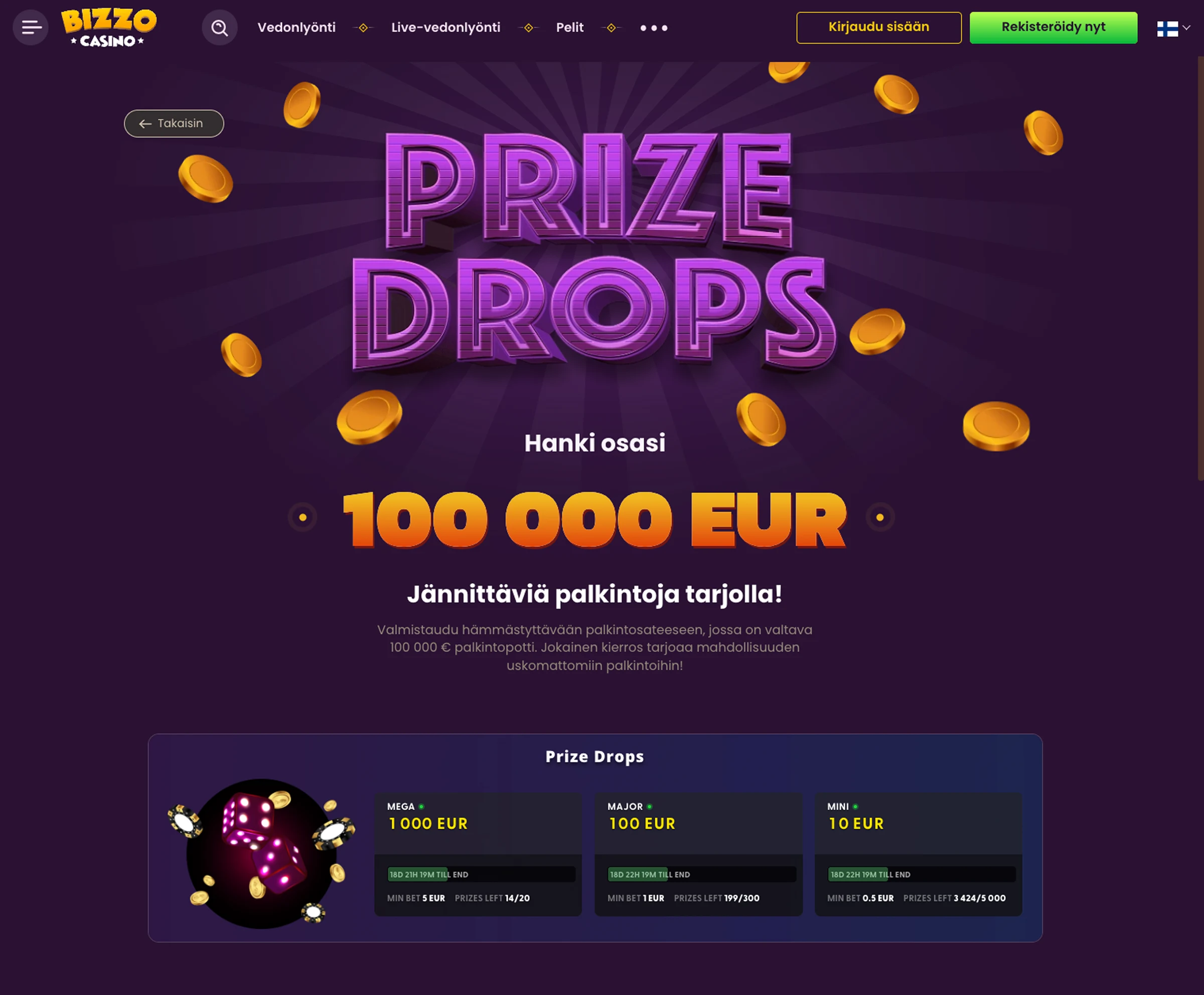 Bizzo Casino verkossa